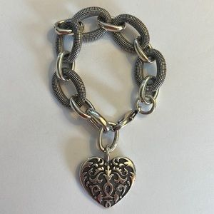 Chunky Brighton heart bracelet